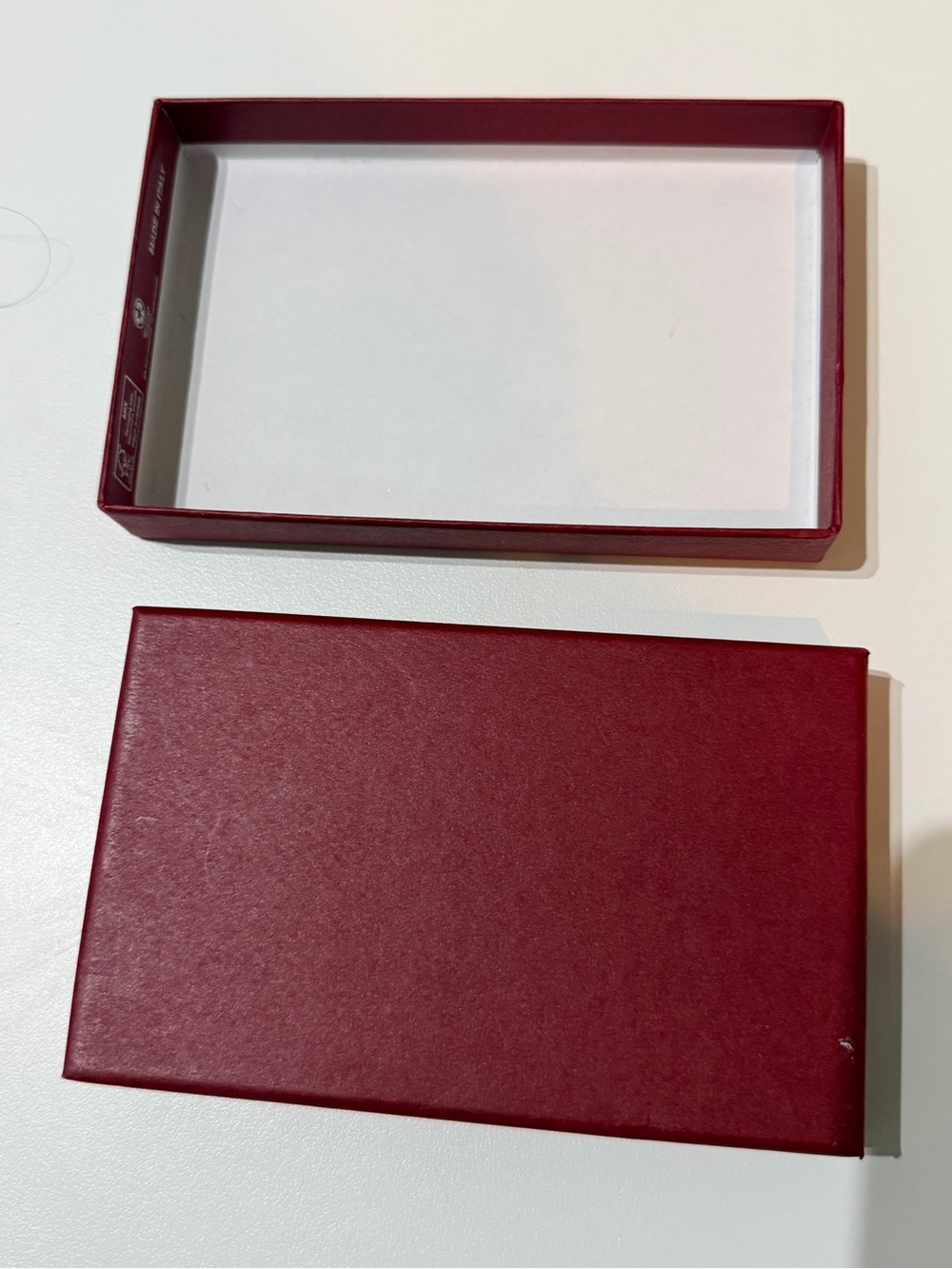 Salvatore Ferragamo Burgundy Jewelry Box